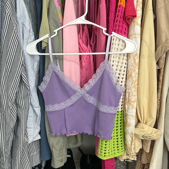 H&m purple lace tank - Picture 1 of 2